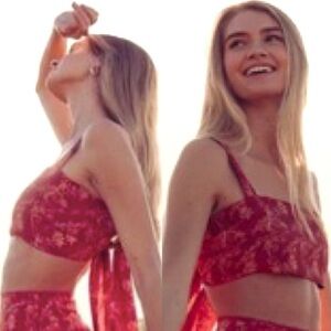 Krewe Du Q Aruba Tie Back Crop Top